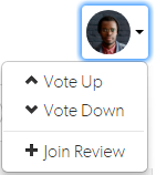 You are not yet a Reviewer, User Avatar Drop-down Menu image